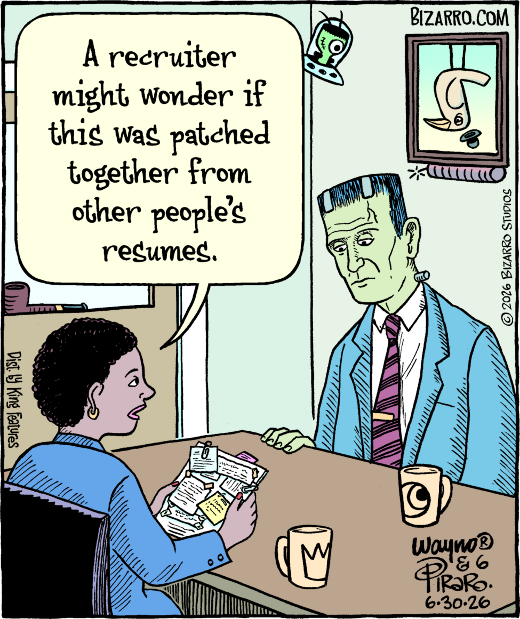 Today's Bizarro is missing.