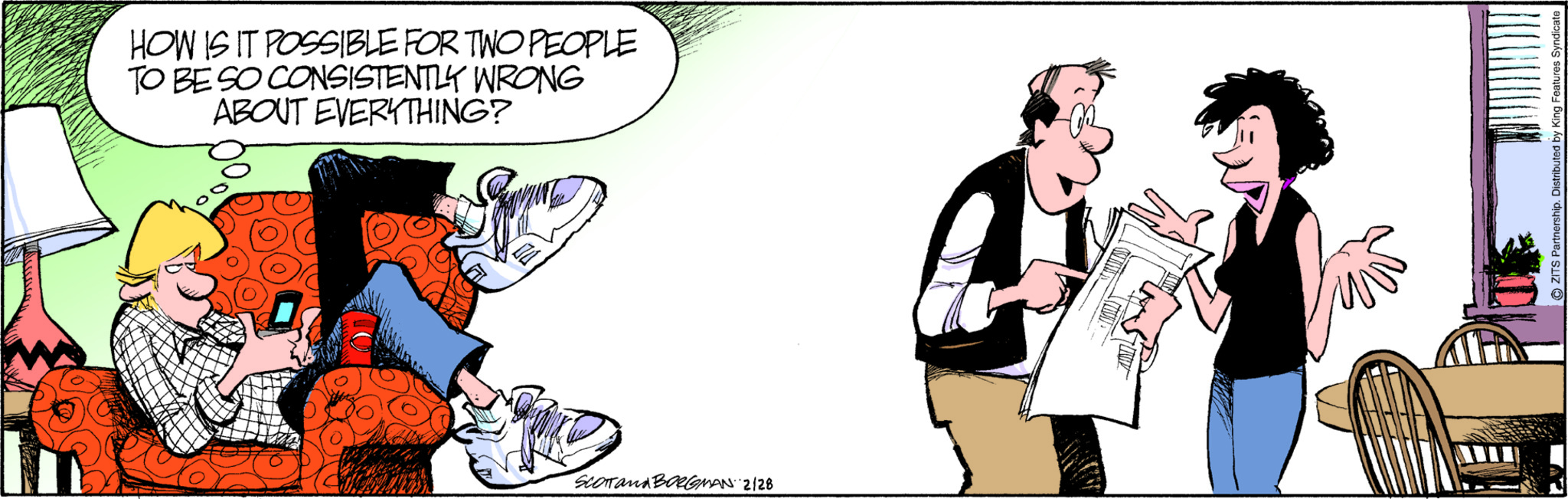 Today's Zits is missing.